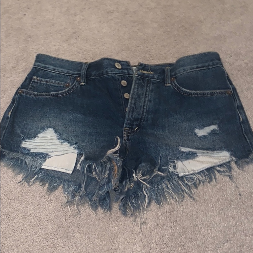 Free People Loving Good Vibrations Cuttoffs